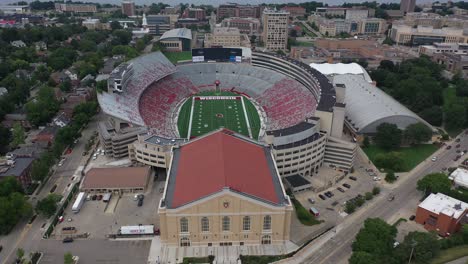 camp randell stadium aerial k towards stadium