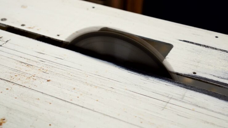 Circular saw. Carpentry.