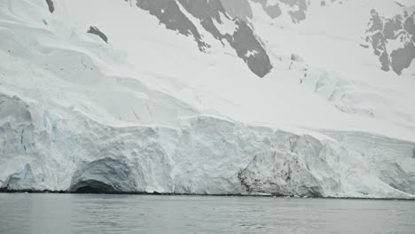 big hole in glacier in antarctica