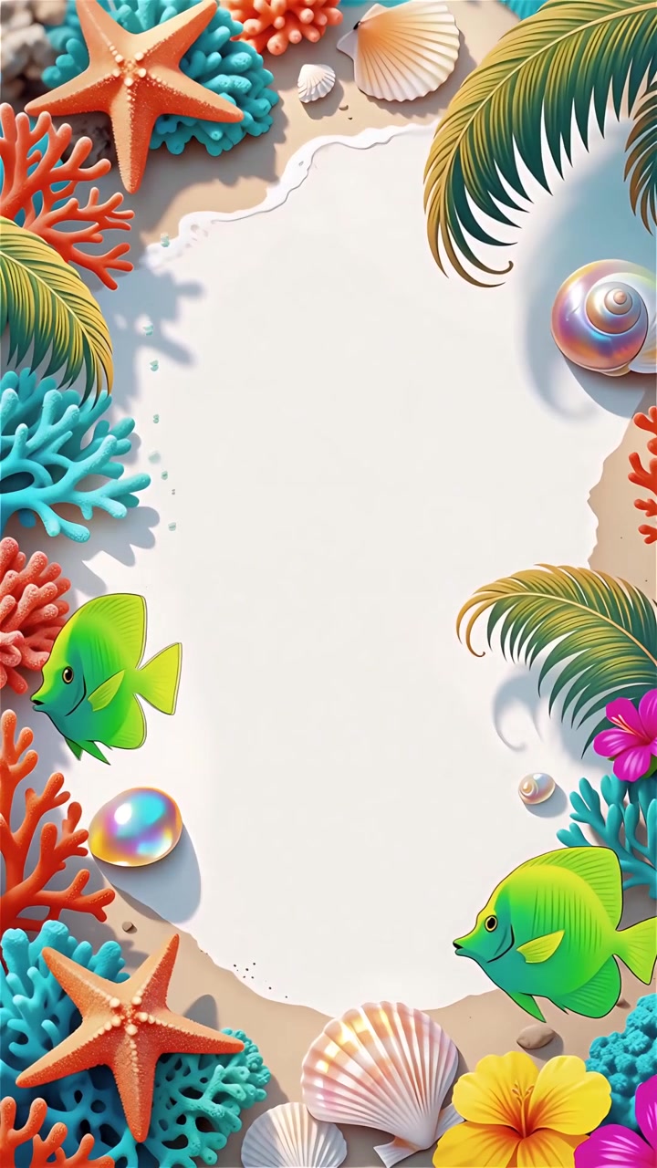Tropical Summer Background Animation 4K