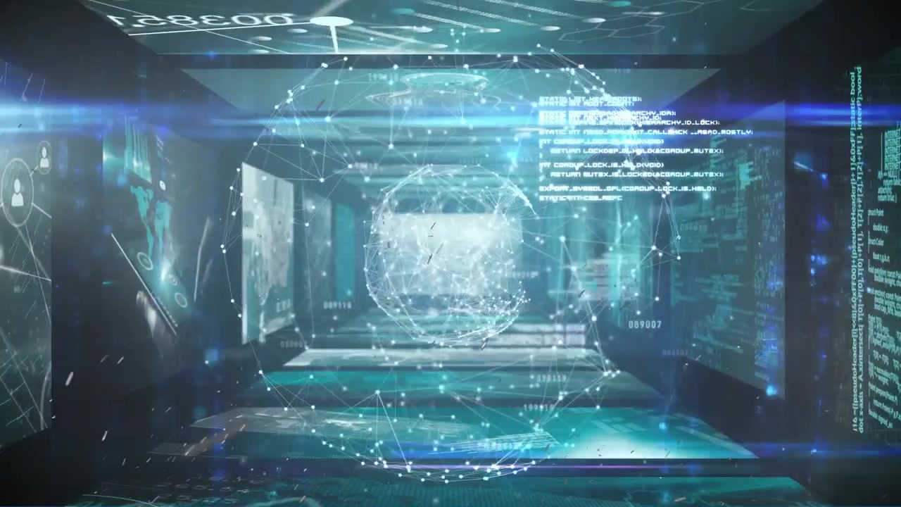 Animation of data processing over globe