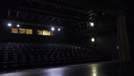 empty stage in the theater