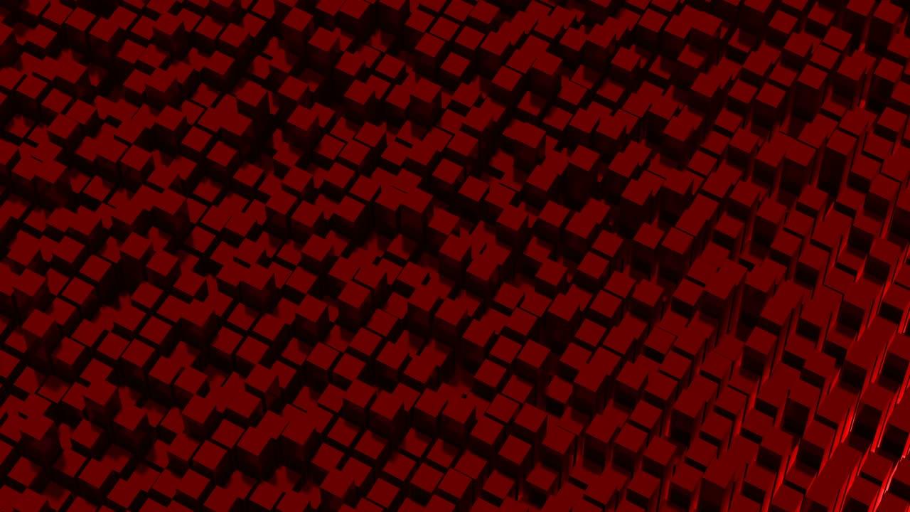 красные абстрактные петлевые кубики без швов