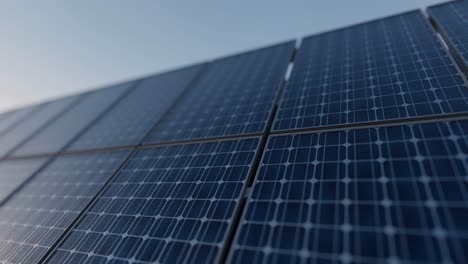 Solarpanel-Energiegewinnung-Bei-Sonnenuntergang-Im-Hintergrund