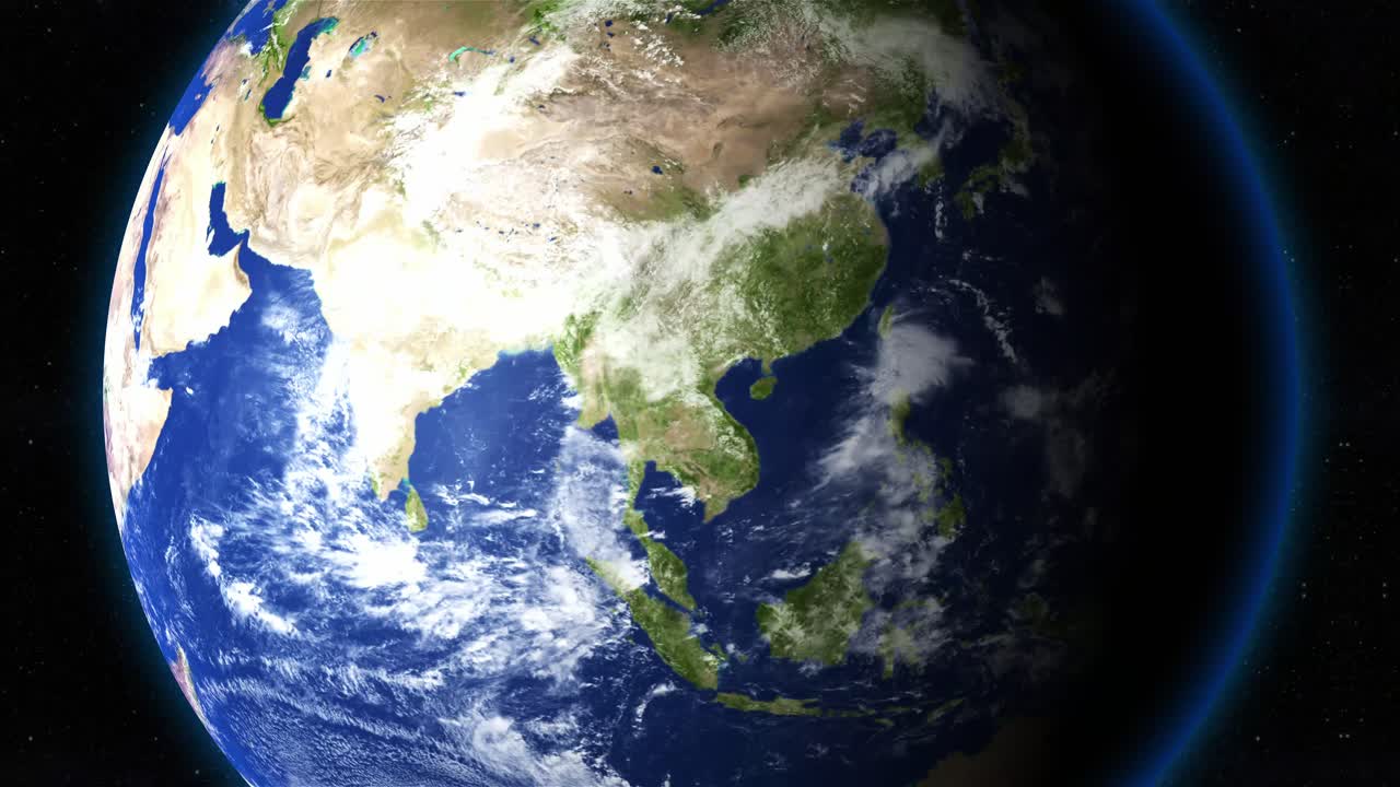 Myanmar Map On Earth Globe - No Highlight