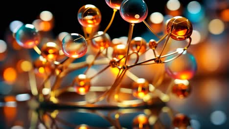 elegant crown design featuring golden wire and colorful orbs