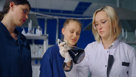 students in a science lab