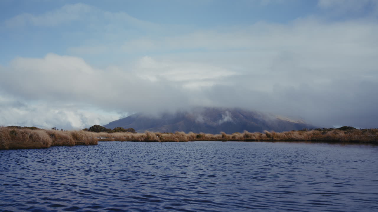 Mountain Lake Landscape in New Zealand