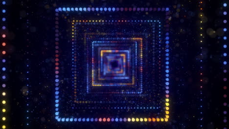 Concept of digital, Data center, Motion Graphic with particle grid. Futuristic big data visualization and hi-tech background.