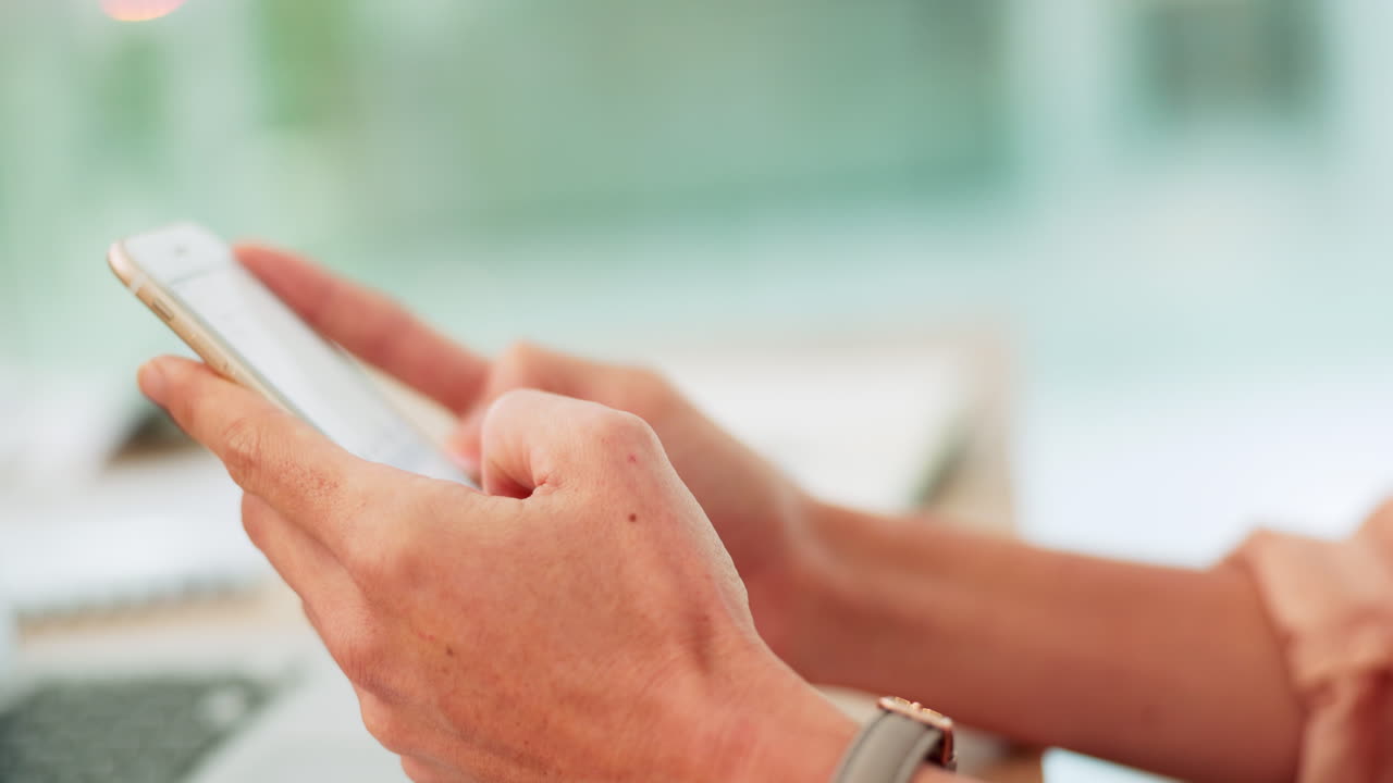 Person using a smartphone