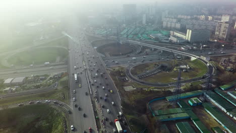 Aerial-view-of-road-interchanges-in-Moscow-Russia