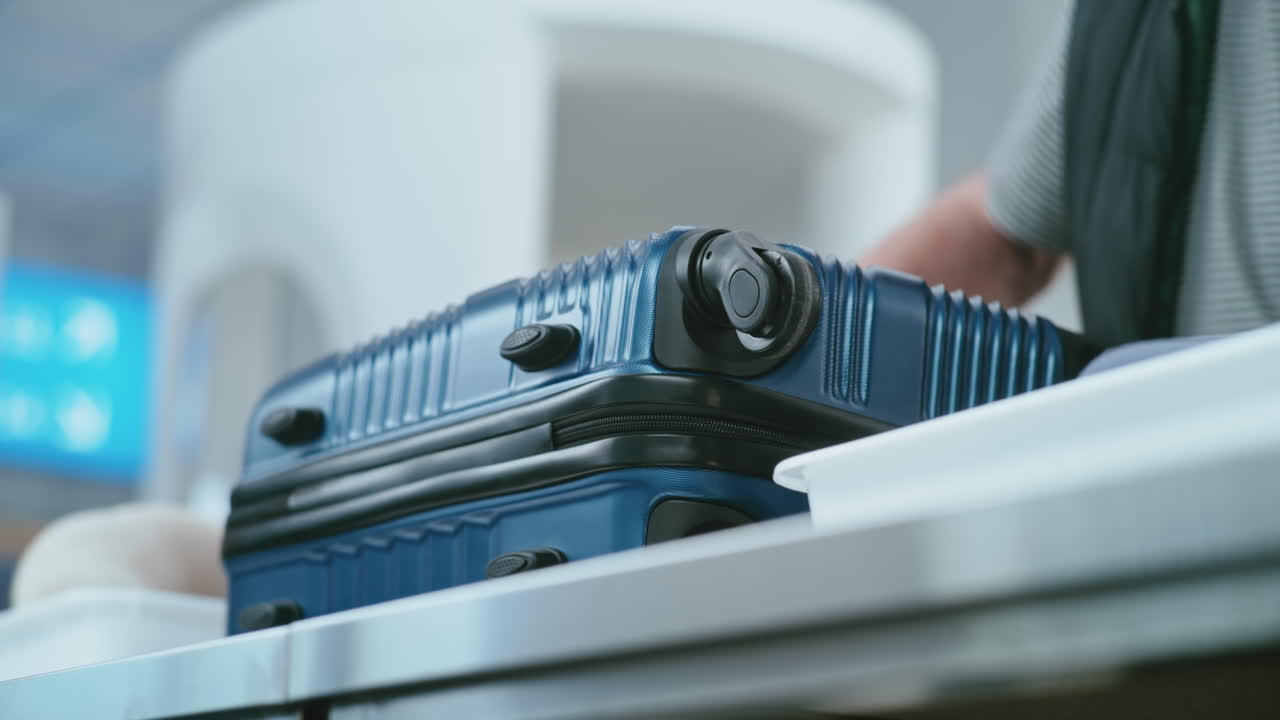 Luggage at Airport Security