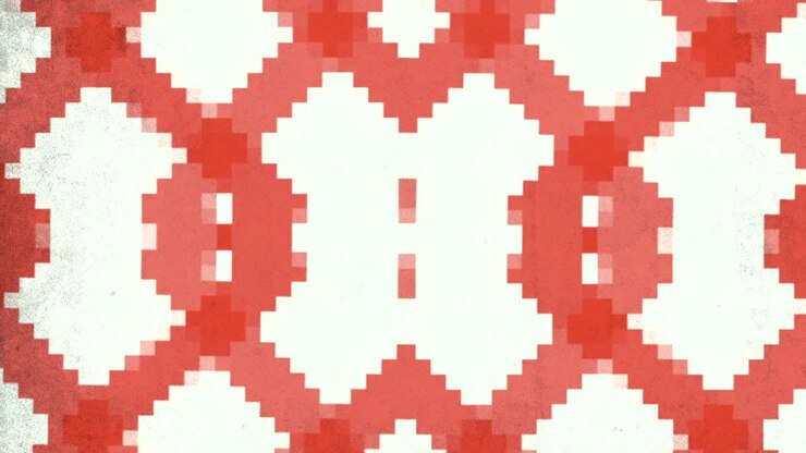 schema a 8 bit con pixel rossi