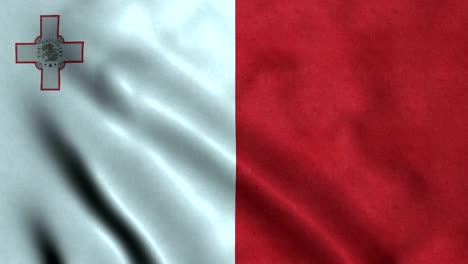bandera de malta con un bucle sin costuras de 4 k