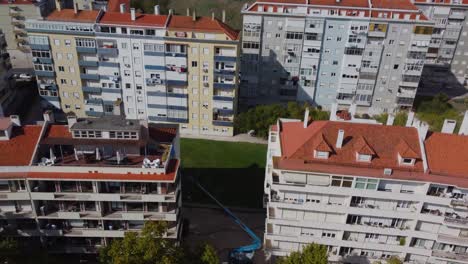 aerial-view-of-Lisbon,-Portugal,-showcasing-the-captivating-cityscape-and-its-unique-urban-charm