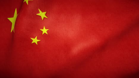 flag of china waving in the wind