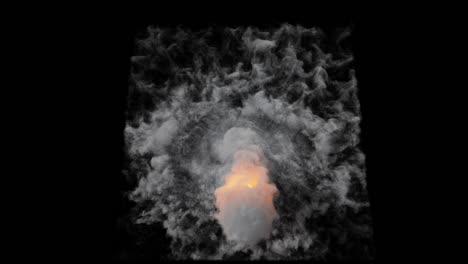 efectos visuales de la explosión