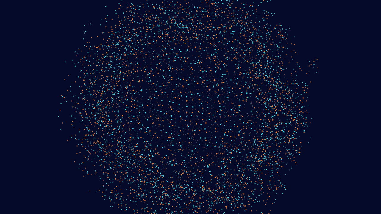 patrón de puntos circulares abstractos en fondo azul