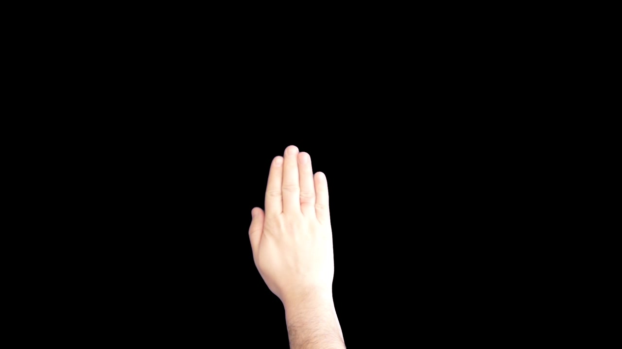 Persona che alza la mano