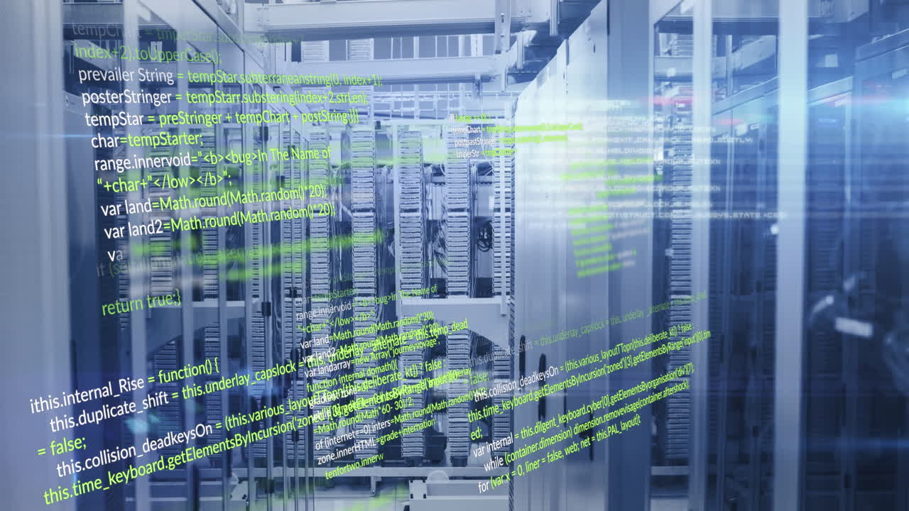Animation of programming languages moving over data server systems