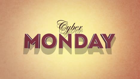 Ambiente-Retro:-Cyber-Monday-Al-Estilo-Clásico-De-Los-Años-80-Con-Textura-Grunge