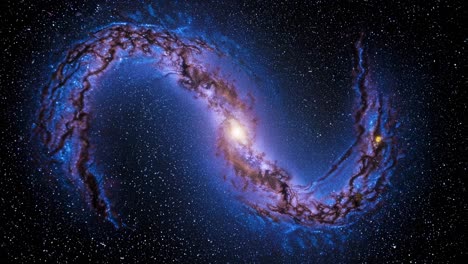spiral galaxy in deep space