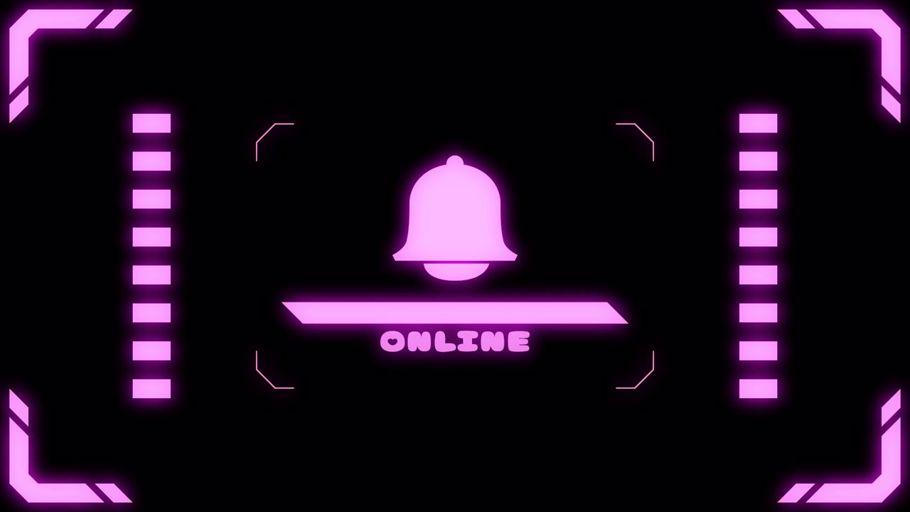 Virtual connection neon bell Transitions. 1080p - 30 fps - Alpha Channel (5)