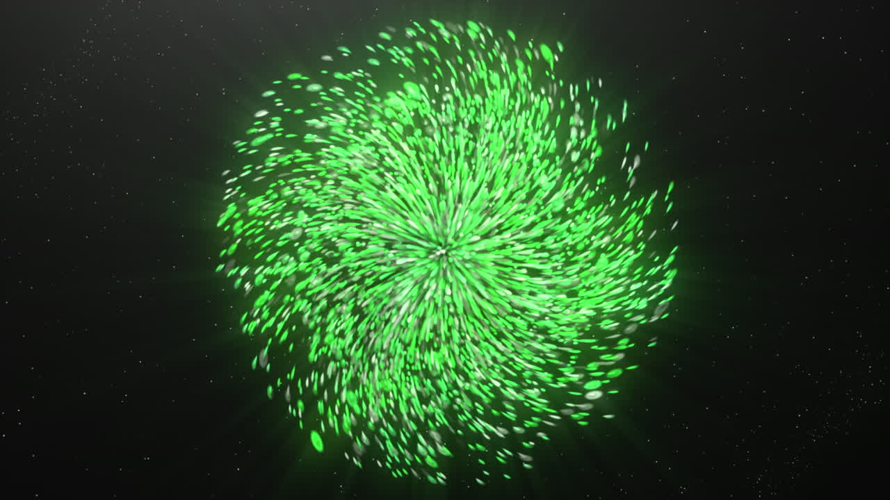 explosión verde abstracta