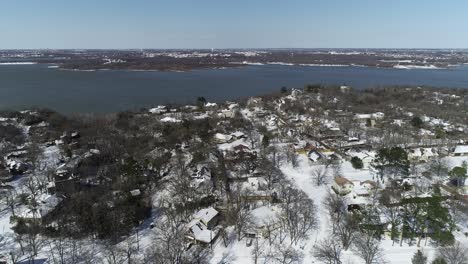 Luftvideo-Des-Hochlanddorfes-Texas-Nach-Dem-Polarwirbel-Am-17.-Februar