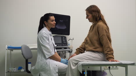 woman at doctor's office