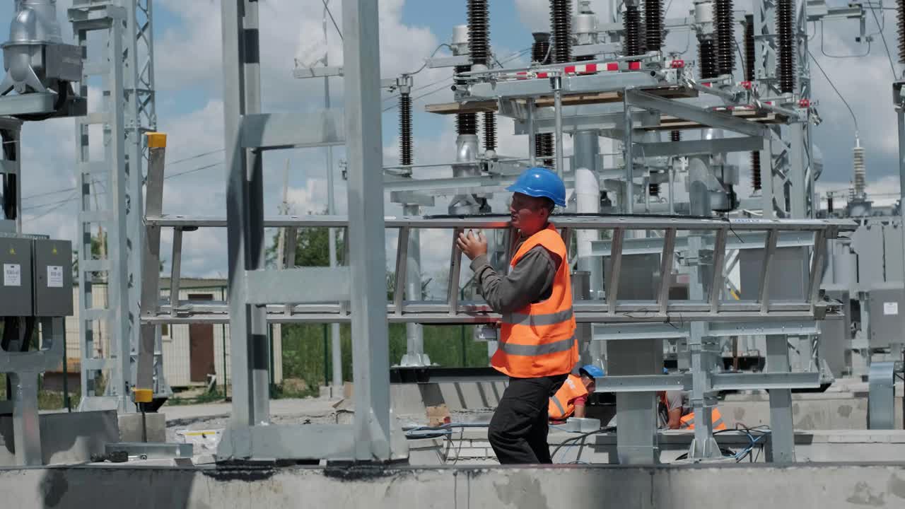 Construction of a transformer substation
