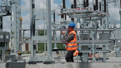 construction of a transformer substation