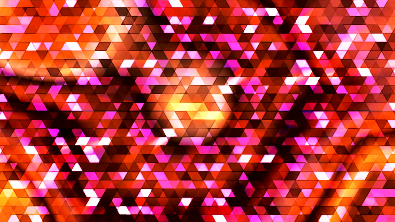 transmisión de polígono parpadeante triángulos de alta tecnología, multicolor, abstracto