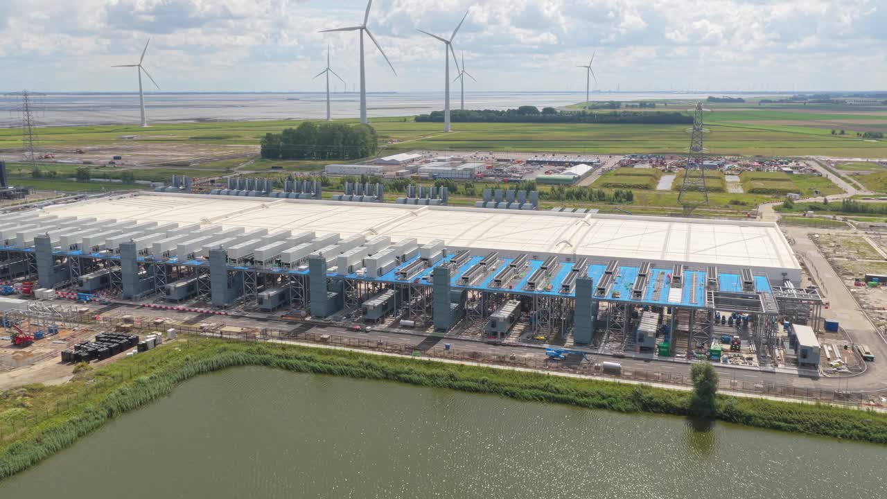 New technology data campus in Eemshaven, large scale servers, Netherlands