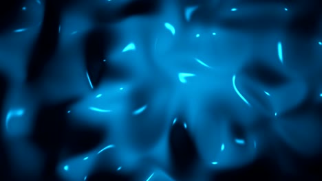 abstracto ondulante líquido orgánico como hirviendo 4k bucle capaz de fondo azul oscuro video
