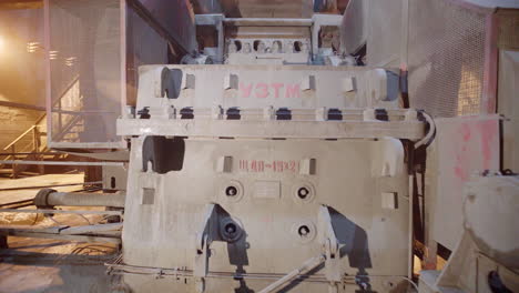 industrial machinery in underground mining facility