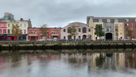 time lapse - river lee in cork city, ireland