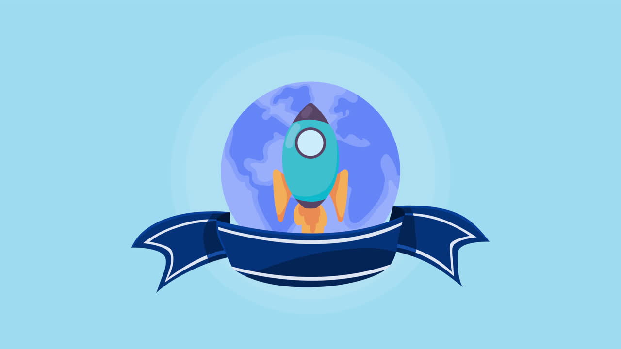 start up rocket launcher animation