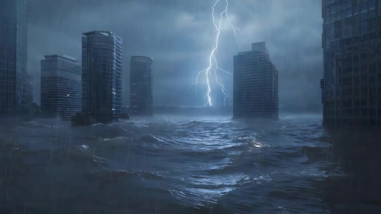 Flooded City After a Storm