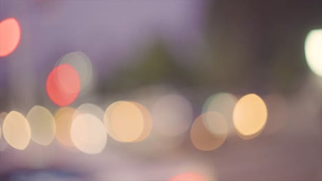 tráfico y calle bokeh video de fondo 4k