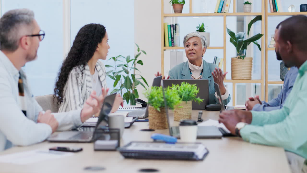 Meeting, planning and business people
