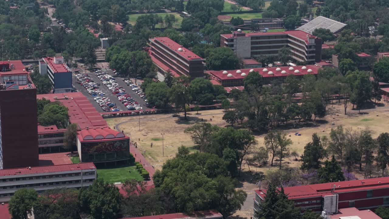 CDMX, aerial perspective of University City campus