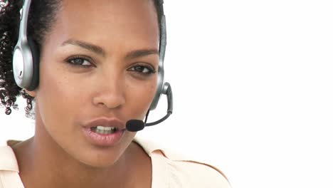 young customer agent at work