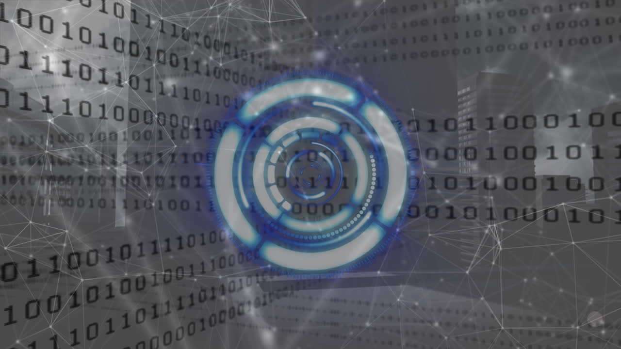 animación del escaneo de alcance con redes a través de codificación binaria