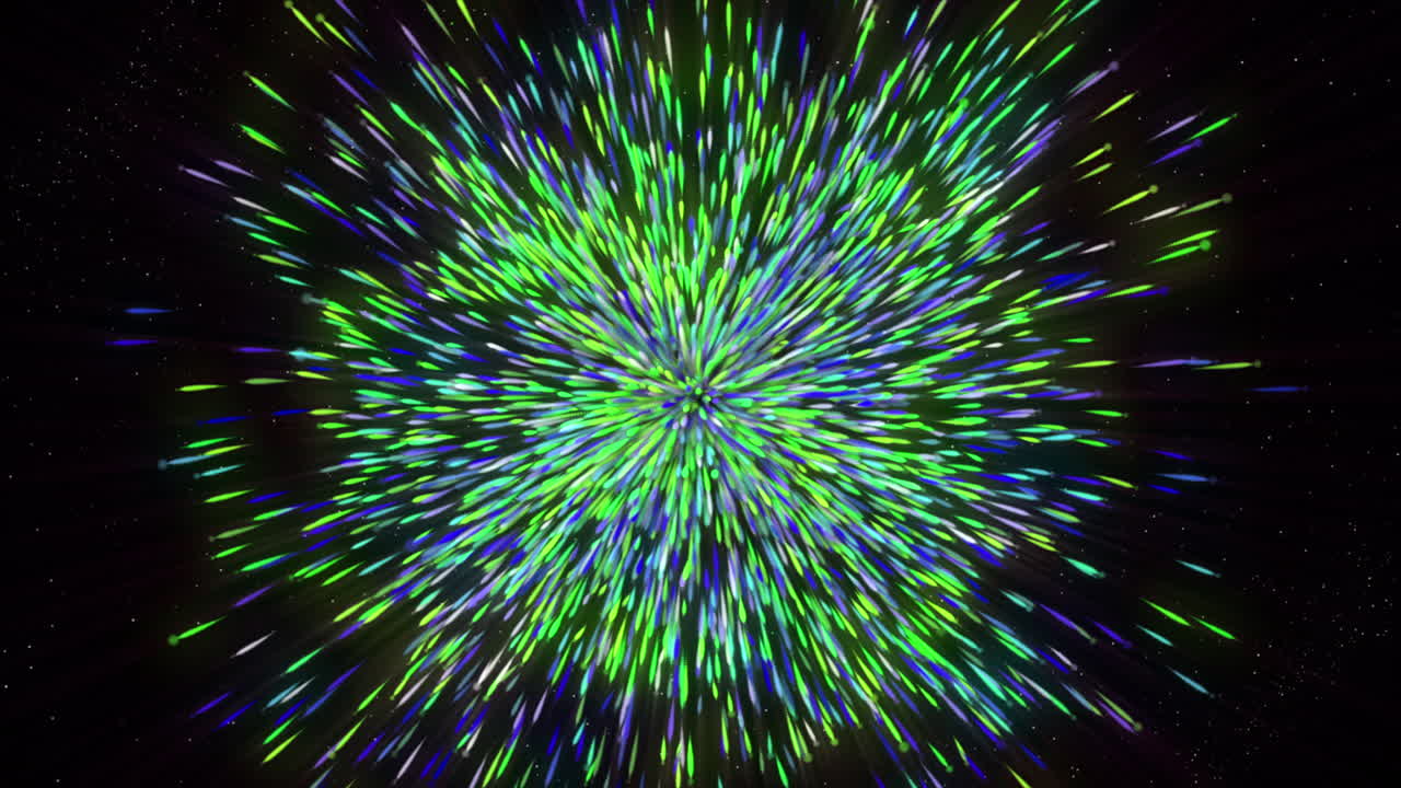 explosión abstractamente colorida