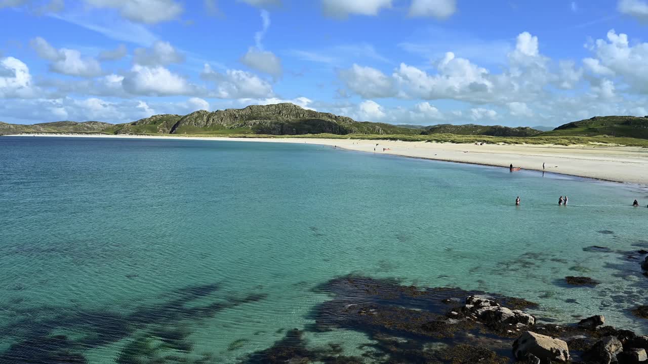 Beautiful White Sand Beach with Turquoise Water