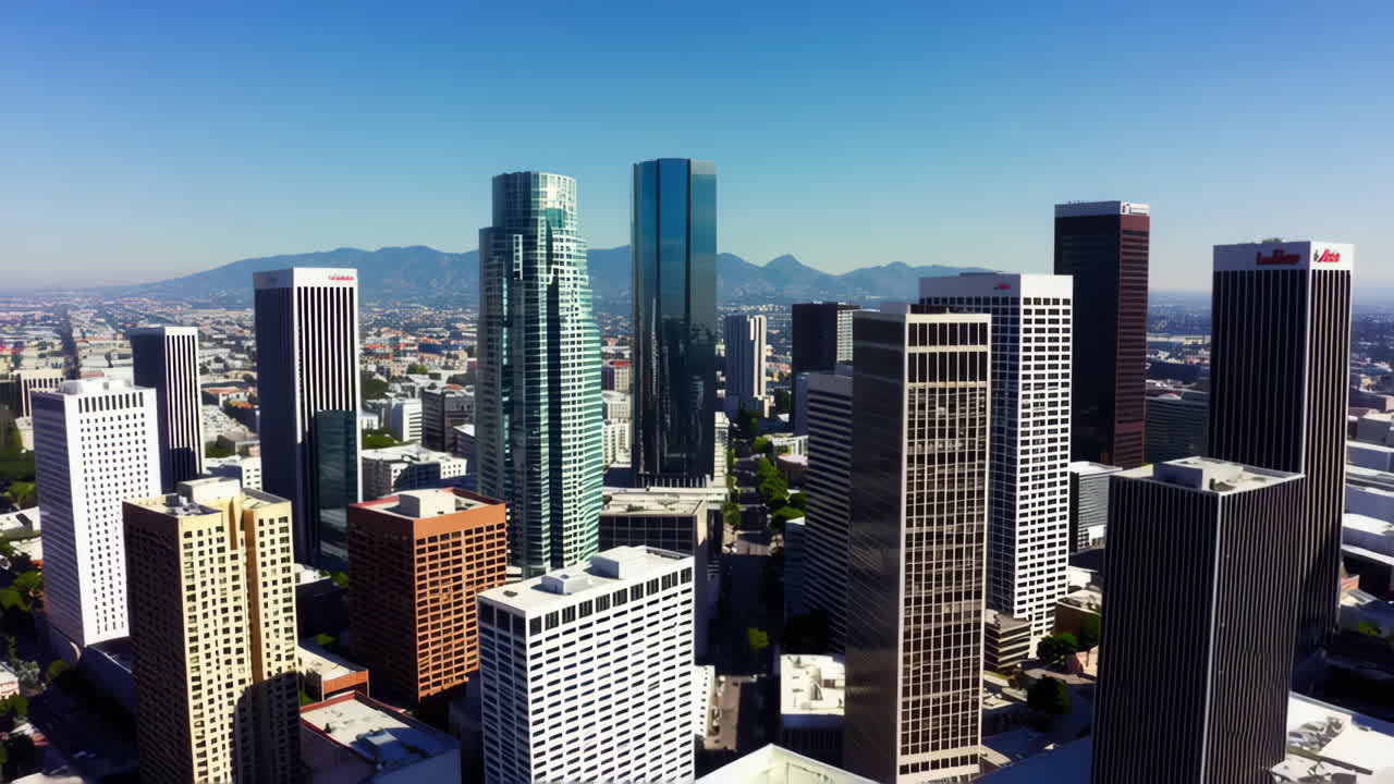 Los Angeles Cityscape Aerial View