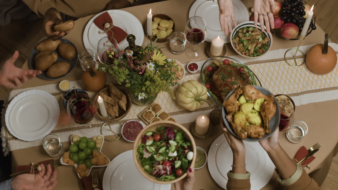 celebración de la cena de acción de gracias
