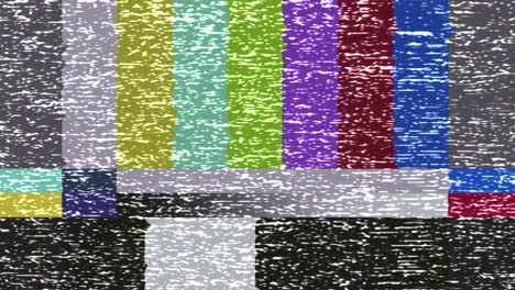 distorted tv test pattern