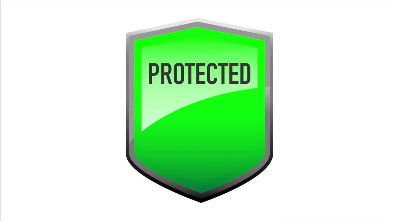 el concepto de protección con escudo verde